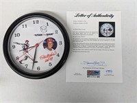 Stan Musial Autgraphed Wall Clock PSA COA & LOA