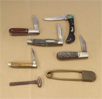 (5) POCKET KNIVES INCL BARLOW, BUCK, FRONTIER...