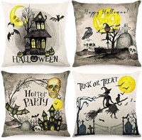 Halloween Throw Pillow Covers 18x18 Inch-Set of 4