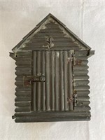 Brass Log Cabin Mailbox