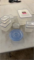 Plastic kitchen storage containers