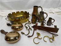 Grouping of Antique Brass Items