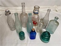 Grouping of Old Bottles and Insulators