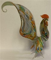 VINTAGE BLOWN GLASS ROOSTER