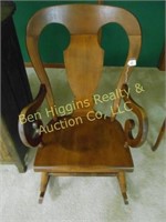 Ant. wood  Boston rocking chair
