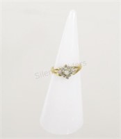 Opal & Diamond 10 K Ladies Ring