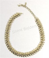 Monet Gold Tone Chain Link Necklace