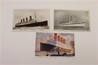 R.M.S. Aquitania Post Cards, Comb, Pocket Knife