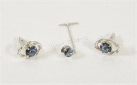 Vtg Faceted Stone Cufflink Set