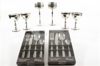 Silver Plate Primrose Goblets & 2x Fontignac Sets