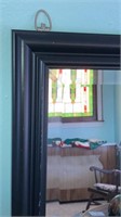Beveled glass framed wall mirror 25” x 19”