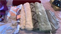 Rugs shower curtains rod lot