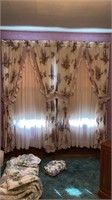 Lilacs print curtains, comforter lot curtains on
