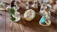 Ceramic nativity set