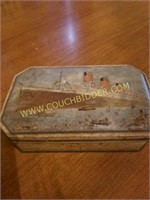 Vintage  English Metal Candy Box