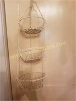 Farmhouse  Metal Hanging  Baskets