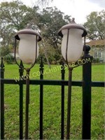 Set of 2 Tiki  Torches  69 inches tall