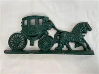 Horse and Carriage Doorstop John Deere Mail Holder