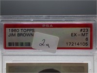 Awesome!  Graded 1960 Topps Jim Brown card!