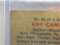 Rare 1949 Bowman Roy Campanella ROOKIE card!