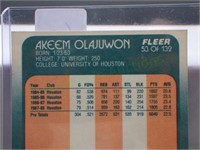 Sweet! 1988 Fleer Akeem Olajuwan card!