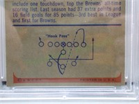 Browns Great!  Graded 1955 Bowman Lou Groza card!
