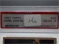 Rare graded 1957 Topps Hank Aaron card!
