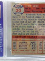Rare graded 1957 Topps Hank Aaron card!