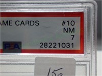 Graded 1971 Topps Game Card Gale Sayers!