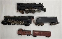 Grouping of Lionel and American Flyer Trains
