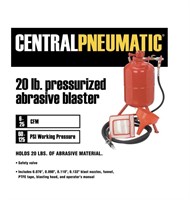 $80 CENTRAL PNEUMATIC - 20 Lb. Abrasive Blaster