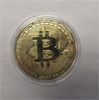 24K Gold Plated Bitcoin
