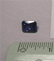 7.58 ct Blue Sapphire from Ceylon - Emerald Cut
