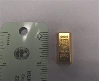 Small 24K Gold Plated Bar