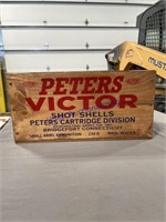 PETERS VICTOR WOOD BOX, 8 X 15 X 7.5"T