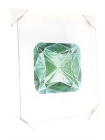 $40 15x19  Framed Gem Print Emerald