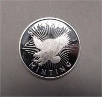 1 Ounce .999 Fine Silver Round - Sunshine Minting