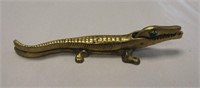 Brass Alligator Nutcracker