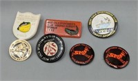 (7) sportsman's pins hunting pins fishing pins