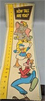 Vintage Disney kids height measurement