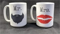 Set of Mr and Mrs Mugs coffee mugs good