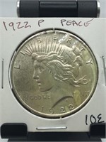1922-P PEACE SILVER DOLLAR