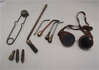 Brass Torch Tips & Vintage Torch Goggles