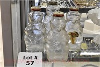 (4) Snowcrest Bear Bank Bottles: