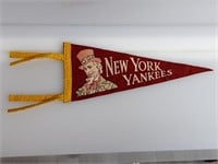 12" Vintage New York Yankees Penant W/ Uncle Sam