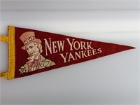 12" Vintage New York Yankees Penant W/ Uncle Sam