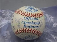 1980 Cleveland Indians Signed Team Ball