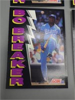 (7) 1991 Score Bo Jackson Bo Breaker Card