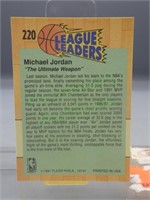 1991 Fleer League Leaders Michael Jordan Card #220