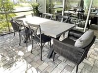 7PC OUTDOOR PATIO TABLE W/ CHAIRS